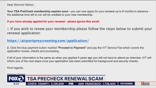 TSA warns of PreCheck scam