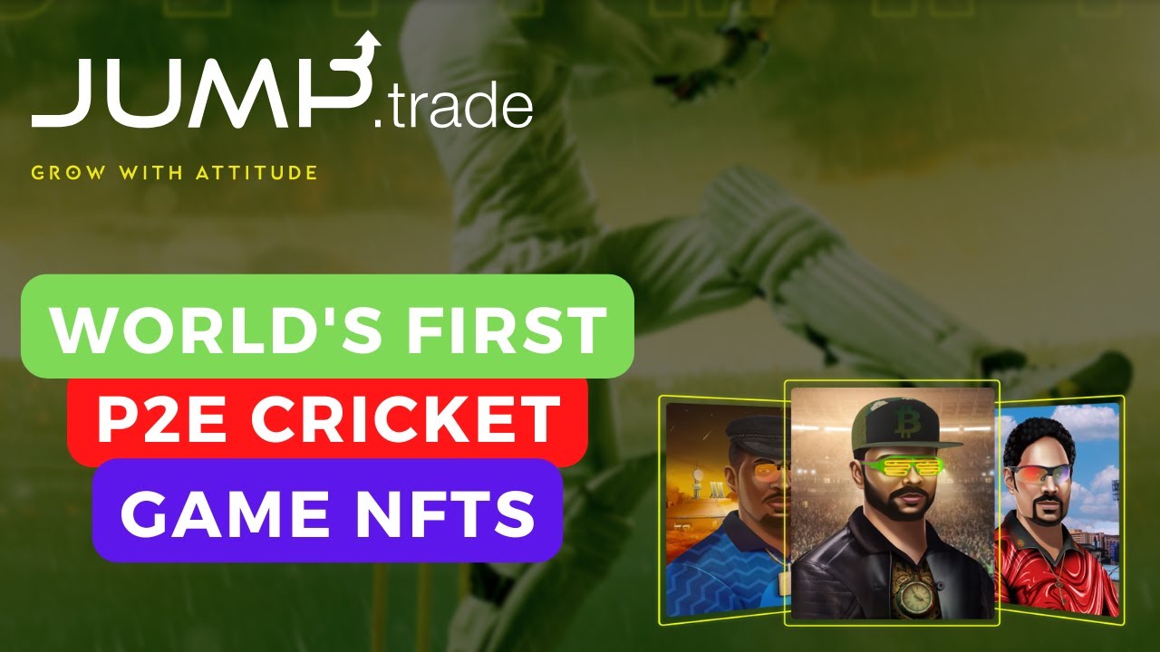 JumpTrade - World's First P2E Cricket Game by Guardian Link || Authentic NFTs signed by Players!
