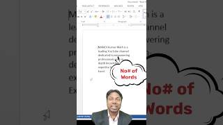 Counting Words in a Document using MS Word | Easy Word Count Tutorial