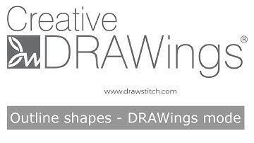 Digitizing Outline Shapes with DRAWings Mode in Creative DRAWings Embroidery Software