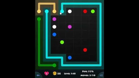 flow game facebook - basic pack level 148 Connect the dots