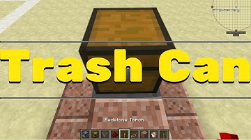 Minecraft Automatic Trash Disposal Tutorial - like so!