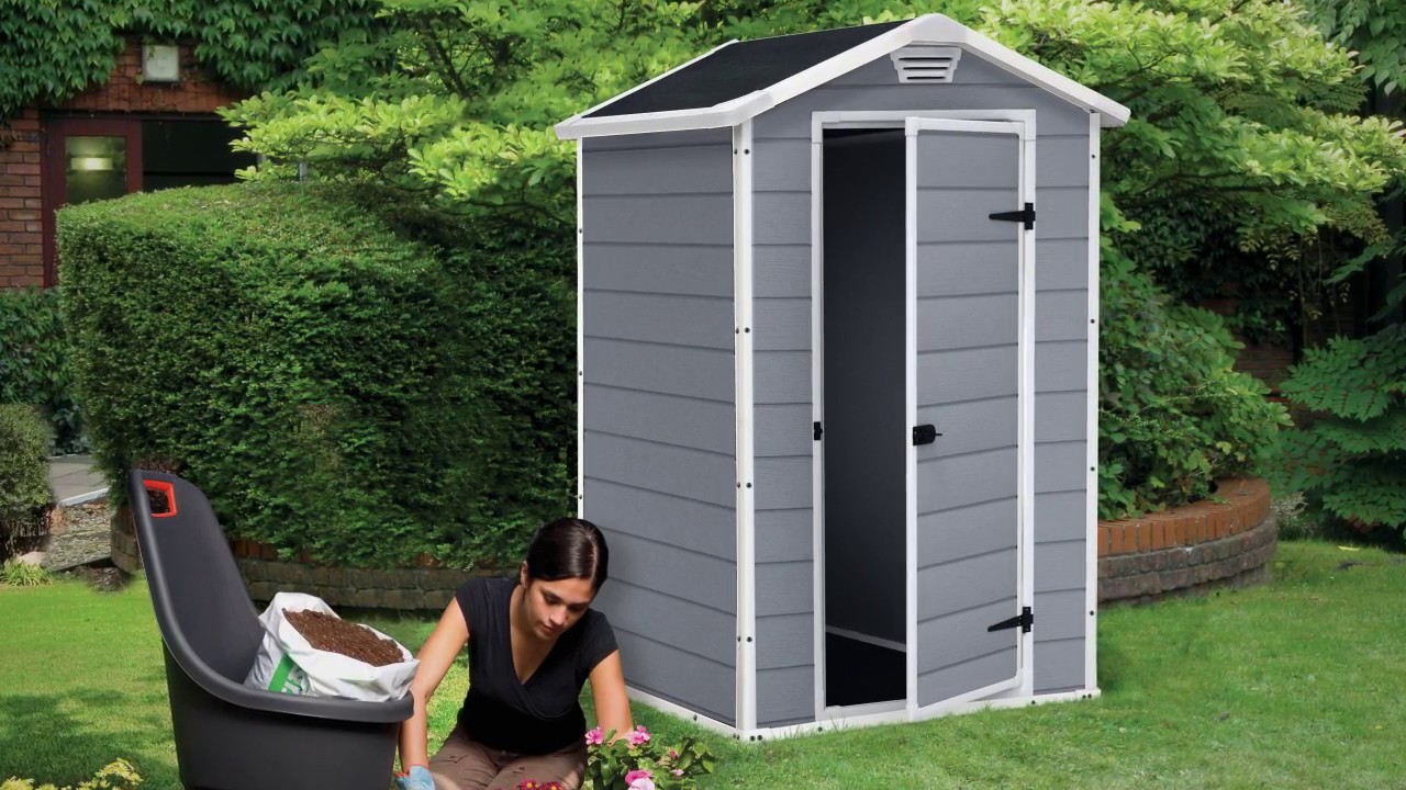 shire overlap windowless shed 4x3 with double doors - one