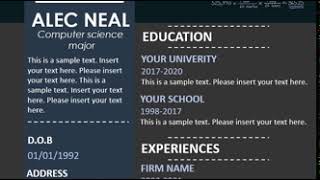 Computer Science Major Resume Template
