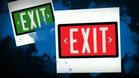 battery powered exit sign