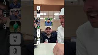Blind Ranking Golfers #fyp #viral #golf #fun