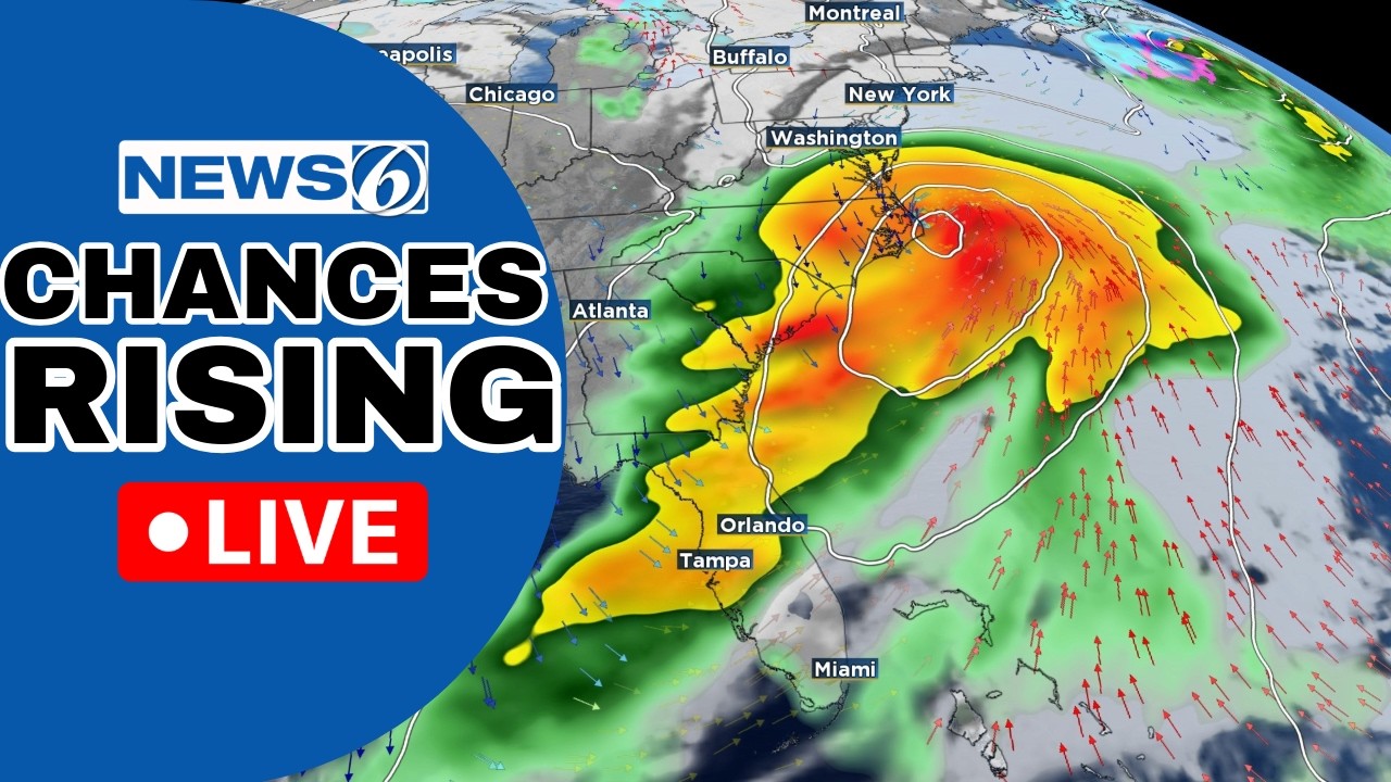 🔴NEWS 6 WEATHER LIVE AT 9:30 | Rain Chances Rising In Florida - YouTube
