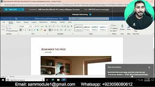 SAM Exam Word Module 04 | SAM Exam Word Module 04 Creating a Multipage Document