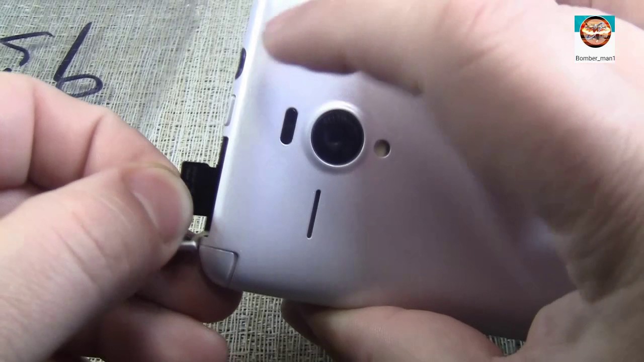 SHARP (SoftBank) 206 SH как вставить симку и флешку