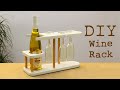 DIY Copper and Wood Wine Rack