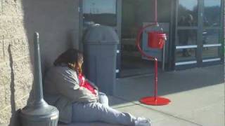 GREATEST Salvation Army Bell Ringer EVER!