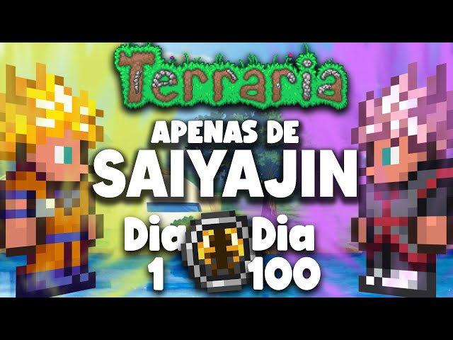 TERRARIA, MAS EU ME TORNEI UM SAIYAJIN! Terraria Dragon Ball Mod #01 