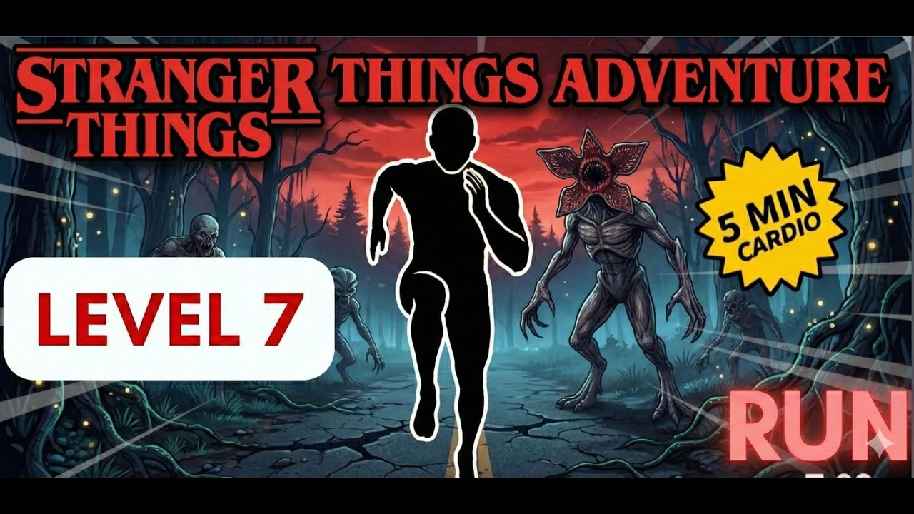 IMMERSIVE STRANGER THINGS WORKOUT | FULL BODY INTERACTIVE TRAINING WARM-UP | Viral Interactive Game