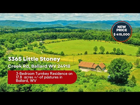 3365 Little Stoney Creek Rd, Ballard, WV home video tour