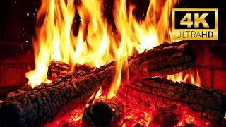 🔥 Cozy Fireplace at Night | Soft Ember Glow & Deep Crackling Fire Sounds for Sleep