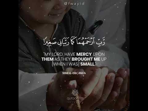 اجمل حالة واتس اب دعاء الوالدين الشيخ منصور السالمي ٣