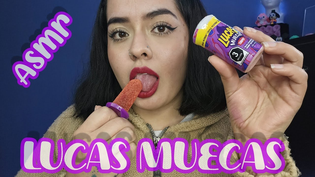 ASMR♡ LOLLIPOP LUCAS MUECAS 😝 ASMR CHUP-4ND0 PALETA 🍭