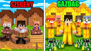 CSATLAKOZTAM A SZEGÉNY ÉS GAZDAG CIVILIZÁCIÓHOZ A MINECRAFTBAN!