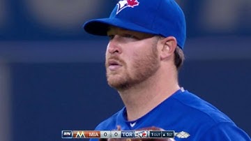 MIA@TOR: Copeland fans Gordon for first MLB strikeout