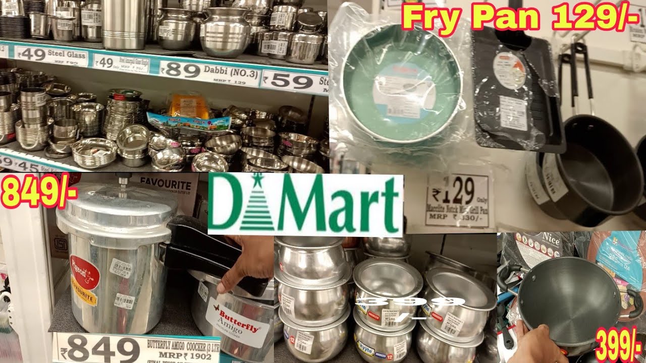 😍D'Mart Kitchen Stainless Steel Products from 20Rupees Latest