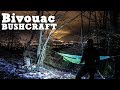 Bivouac hivernal solo (nuit en hamac, boire de la neige et réchaud Bushbox)