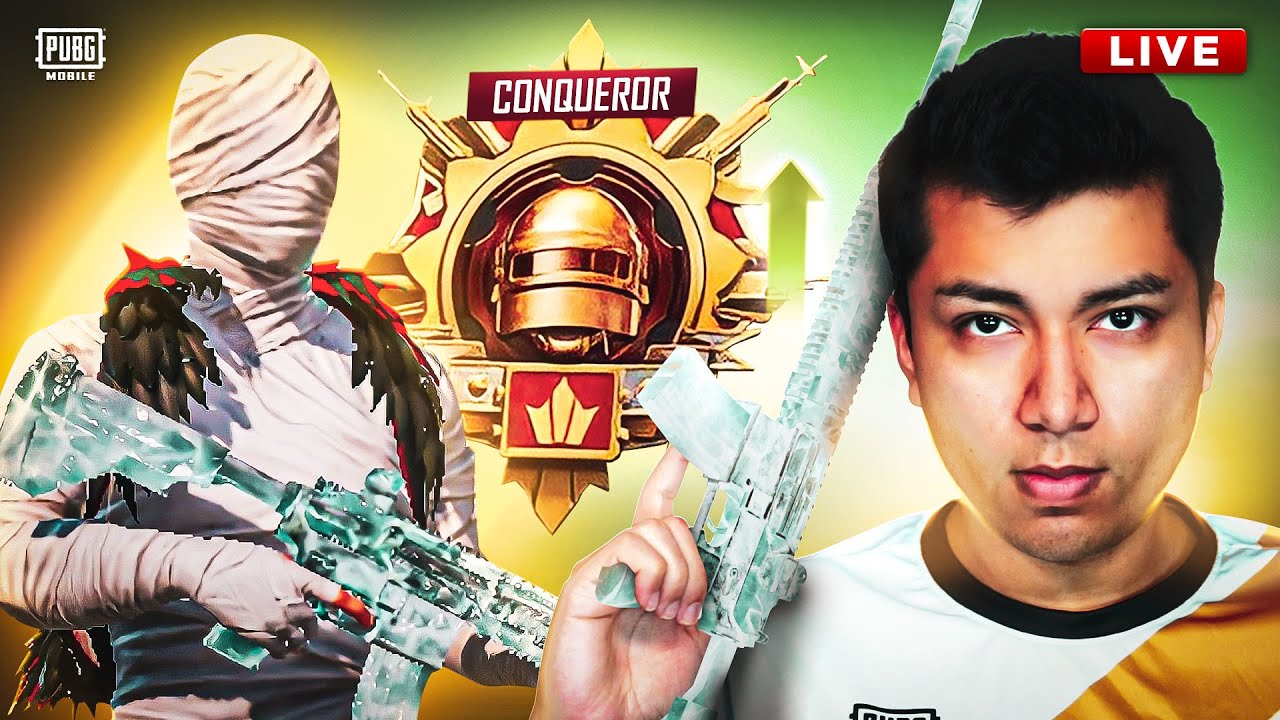 🔴 PUSHING TO CONQUEROR RANK | SWEATY LOBBIES 🔥 | PUBG MOBILE LIVE - YouTube