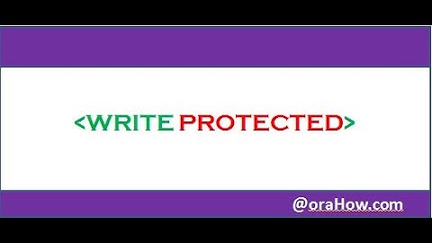 Make any file write protected
