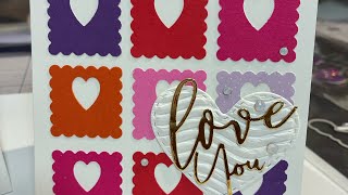 Valentine Postage Stamp Card w/ tutorial