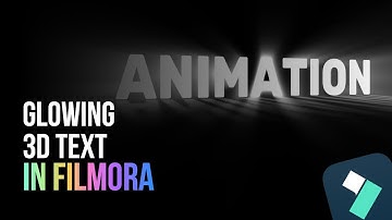How To Make 3D Glowing Text On Filmora 13