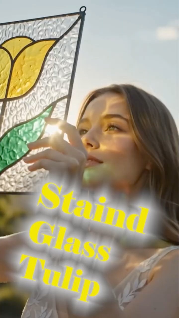 staind glass tulip #Staind Glass ＃ステンドグラス ＃ステンドグラス