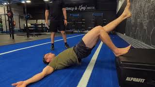 Single Leg Hip Thrust - Raised Foot