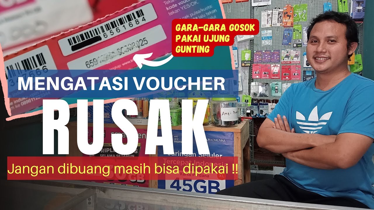 Cara Mengatasi Voucher Kuota Rusak Nomer Seri Tidak Terbaca | Kasus