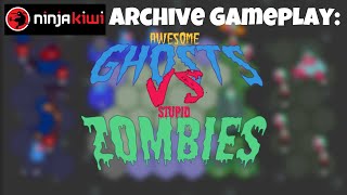 Ninja Kiwi Archive Gameplay #1: Awesome Ghosts vs. Stupid Zombies screenshot 1