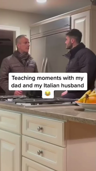 My dad teaches my Italian husband English… 😭😂 #shorts