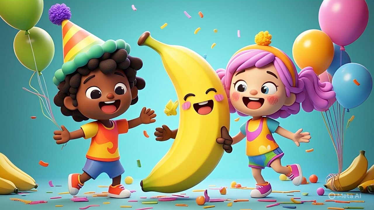 Banana Song for Kids | Fun Dance Song | Fruit Songs | Nursery Rhymes ...