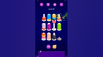 nut sort level 37 #viral #shorts #shortvideos #iq #iqtest #mobile #gameplay #funny