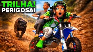 GTA V: VIDA DE CRIANÇA | ROLÊ MALUCO DE MINI MOTO na TRILHA!😂🔥 |#8 #gta5