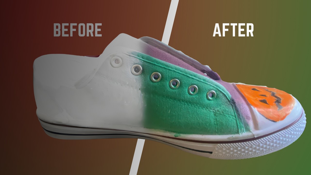 I CUSTOMIZED shoes with an AIRBRUSH!