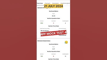 RPF Mock test score 😥 @RajaKashyap078 #rwa #railway #ssc #rpf #rajakashyap69 #rpf2024