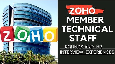 ZOHO Member Technical Staff | Rounds and HR interview | in Tamil