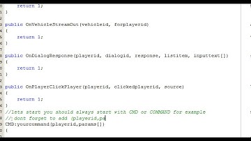 Basic SA-MP Commands