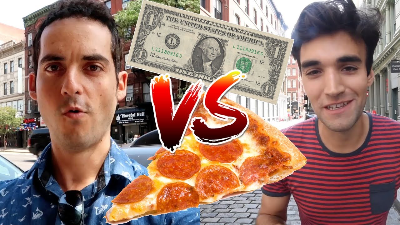 Living Cheap in NYC Dollar Pizza Challenge Here Be Barr VS Living