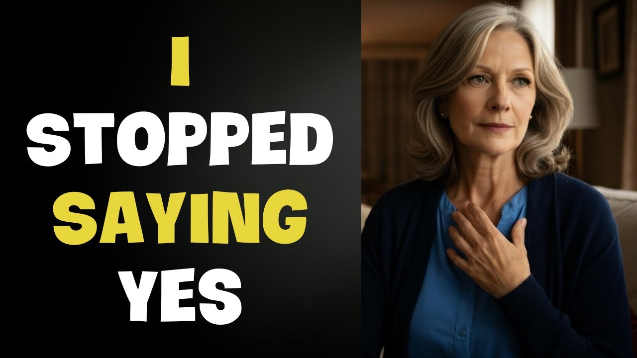 When I stopped saying yes to everything, my family said I had changed…