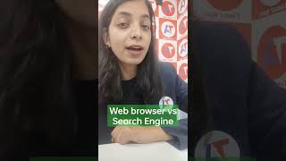 Difference between Web browsers and search engine 🌏 #targetnetjrf #ict #webbrowser #searchengine