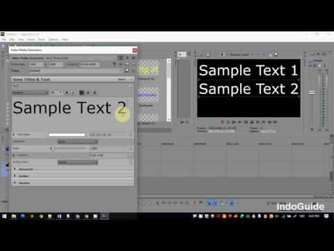 Move Multiple Text Position Sony Vegas