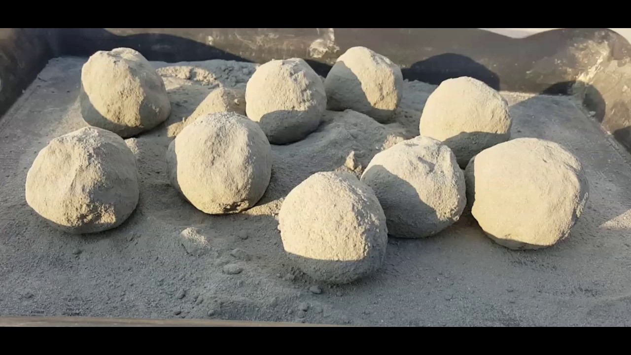 Asmr- Satisfying cement balls crumble - YouTube