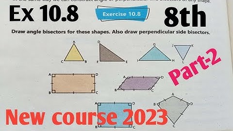 Exercise 10.8 class 8th Maths unit 10  part-2| Punjab and kptbb 2023 SNC| Class 8 Maths Ex 10.8