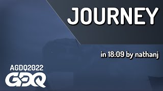 Journey by nathanj in 18:09 - AGDQ 2022 Online