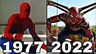 Evolution of Spider-Man in Movies & MCU & TV 1977 To 2022 (far from home & no way home)