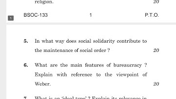 BSOC-133  JUNE-2022 QUESTION PAPER IGNOU